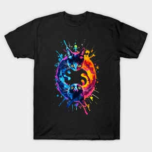 2 cats playing T-Shirt